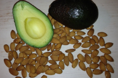 Almonds and avocados